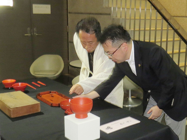 「根来寺根来塗」工房を視察