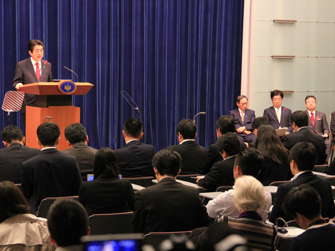 TPPに関する安倍総理会見に立ち会い